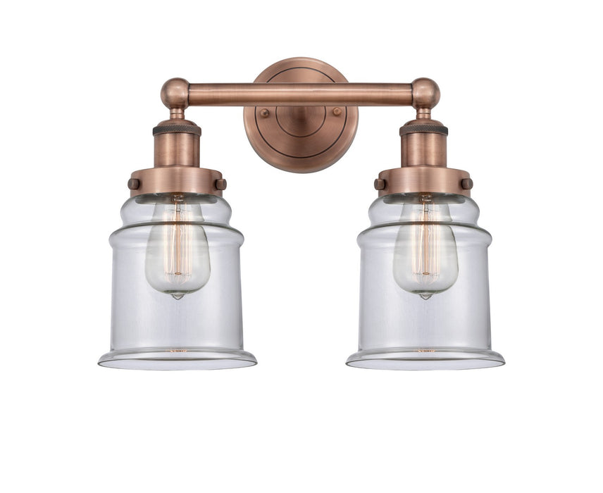 Innovations 616-2W-AC-G182 Two Light Bath Vanity, Antique Copper