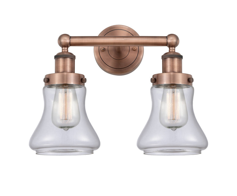 Innovations 616-2W-AC-G192 Two Light Bath Vanity, Antique Copper