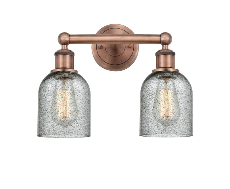 Innovations 616-2W-AC-G257 Two Light Bath Vanity, Antique Copper