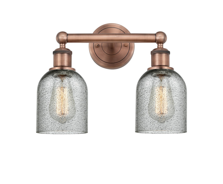 Innovations 616-2W-AC-G257 Two Light Bath Vanity, Antique Copper