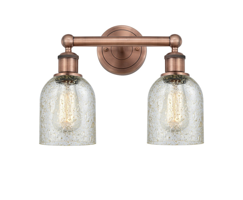 Innovations 616-2W-AC-G259 Two Light Bath Vanity, Antique Copper