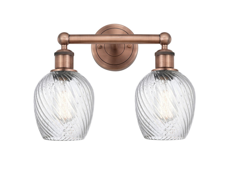 Innovations 616-2W-AC-G292 Two Light Bath Vanity, Antique Copper
