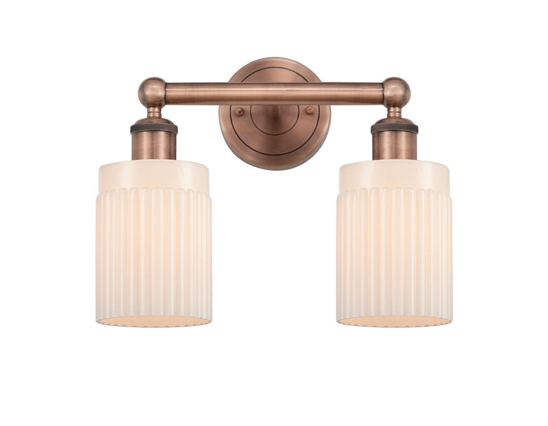 Innovations 616-2W-AC-G341 Two Light Bath Vanity, Antique Copper
