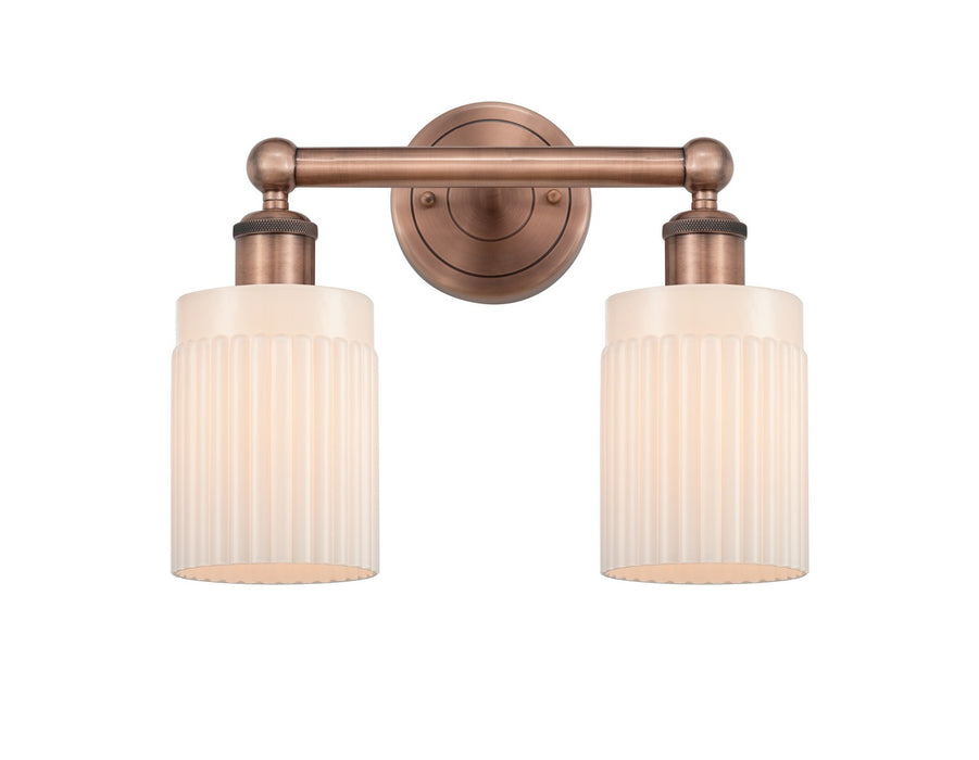 Innovations 616-2W-AC-G341 Two Light Bath Vanity, Antique Copper