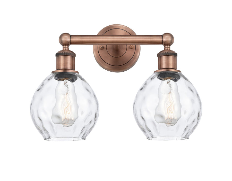 Innovations 616-2W-AC-G362 Two Light Bath Vanity, Antique Copper