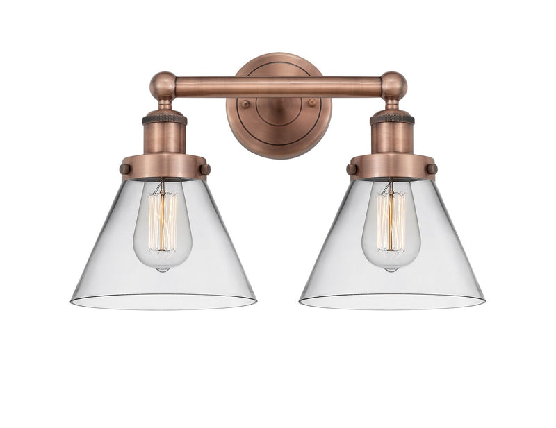 Innovations 616-2W-AC-G42 Two Light Bath Vanity, Antique Copper