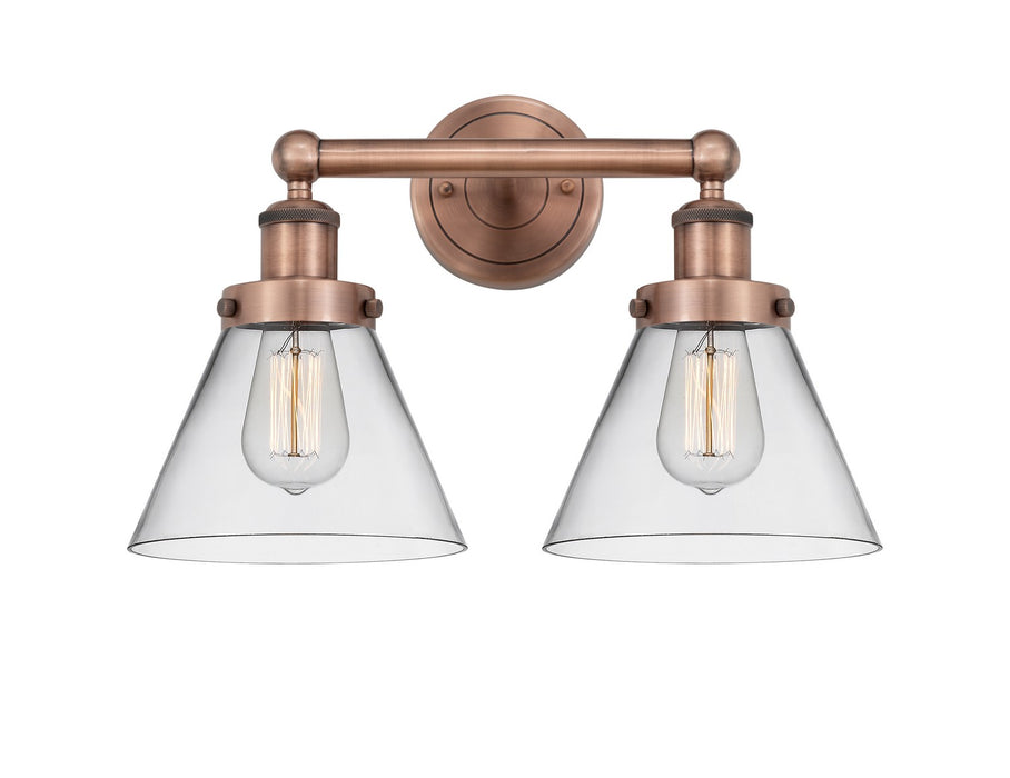 Innovations 616-2W-AC-G42 Two Light Bath Vanity, Antique Copper