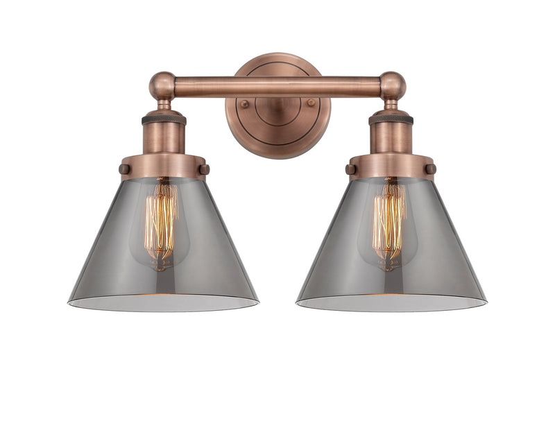 Innovations 616-2W-AC-G43 Two Light Bath Vanity, Antique Copper