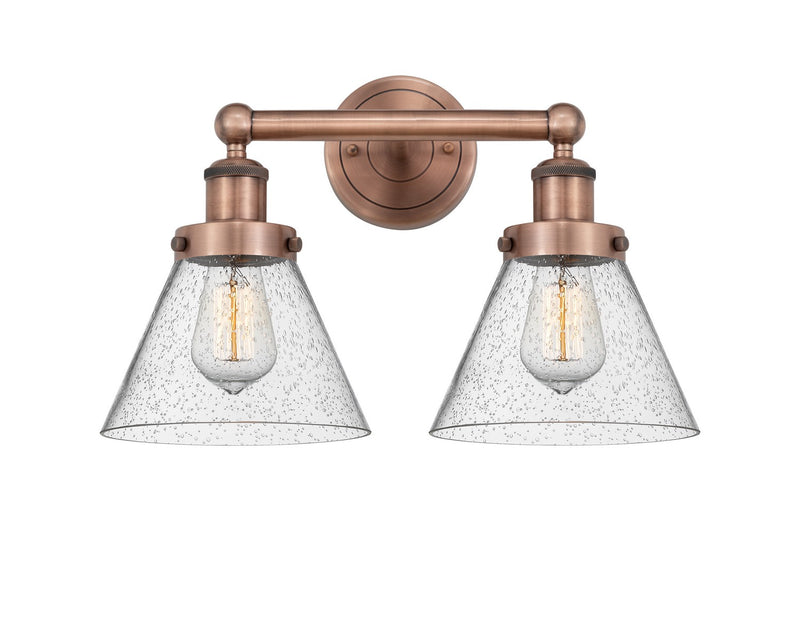 Innovations 616-2W-AC-G44 Two Light Bath Vanity, Antique Copper