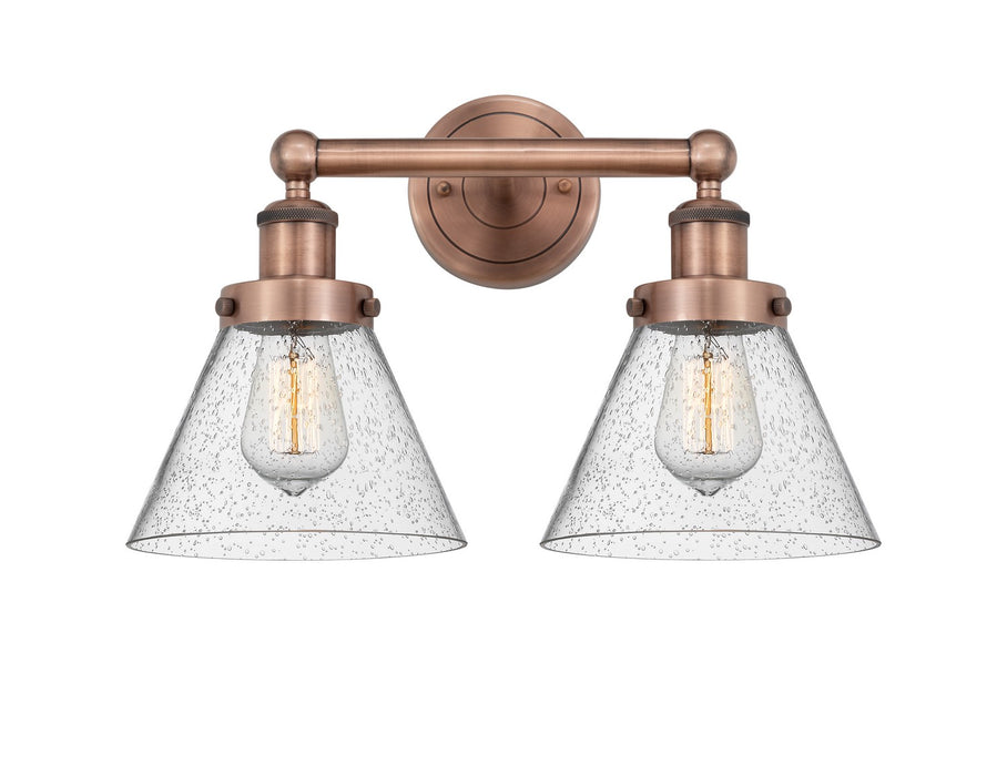 Innovations 616-2W-AC-G44 Two Light Bath Vanity, Antique Copper