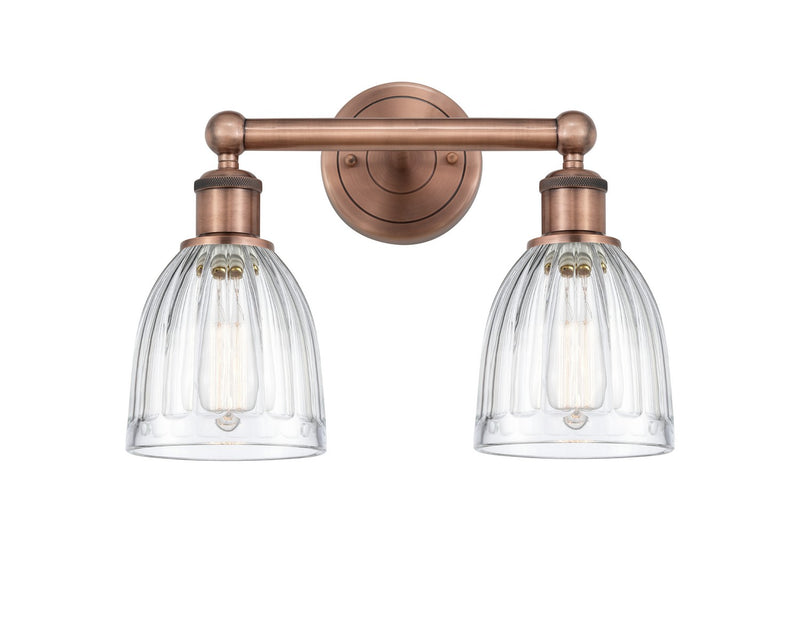 Innovations 616-2W-AC-G442 Two Light Bath Vanity, Antique Copper