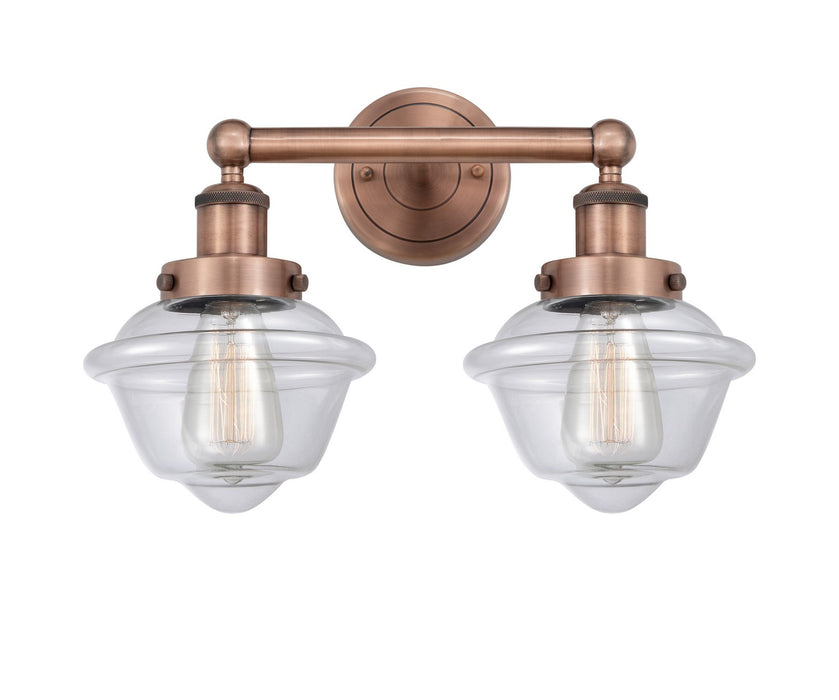 Innovations 616-2W-AC-G532 Two Light Bath Vanity, Antique Copper