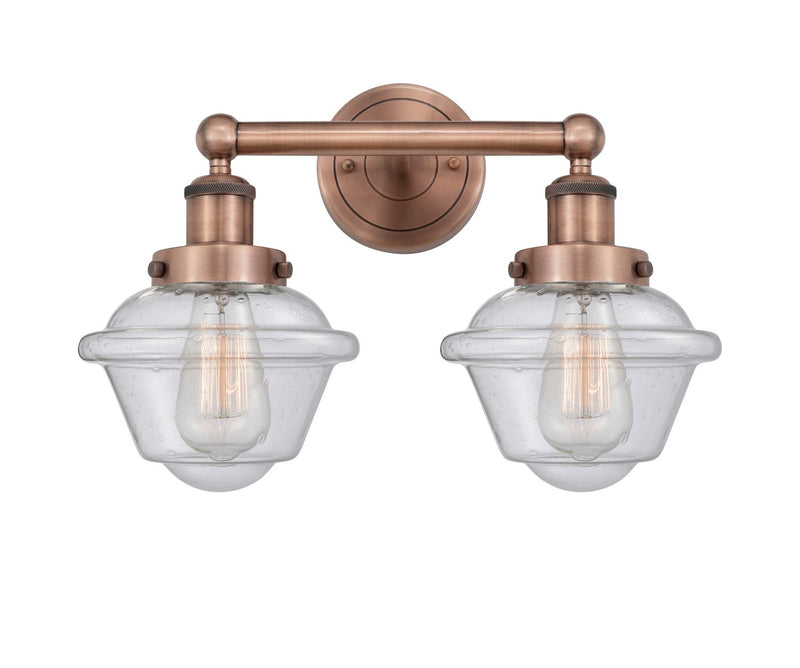 Innovations 616-2W-AC-G534 Two Light Bath Vanity, Antique Copper