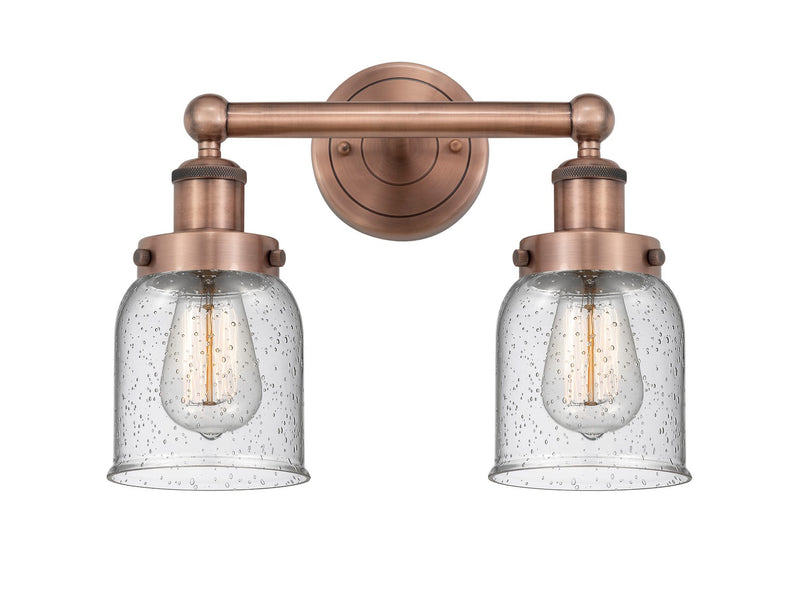 Innovations 616-2W-AC-G54 Two Light Bath Vanity, Antique Copper