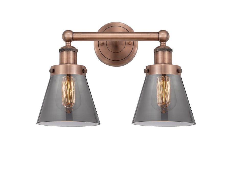 Innovations 616-2W-AC-G63 Two Light Bath Vanity, Antique Copper