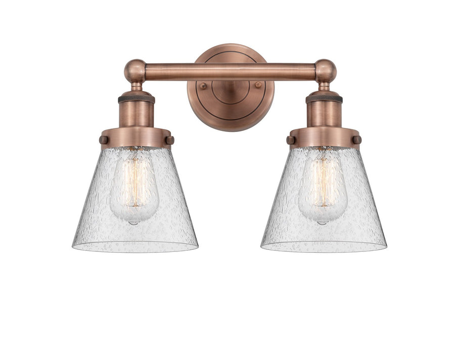 Innovations 616-2W-AC-G64 Two Light Bath Vanity, Antique Copper