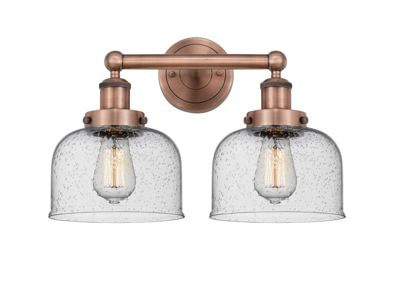 Innovations 616-2W-AC-G74 Two Light Bath Vanity, Antique Copper