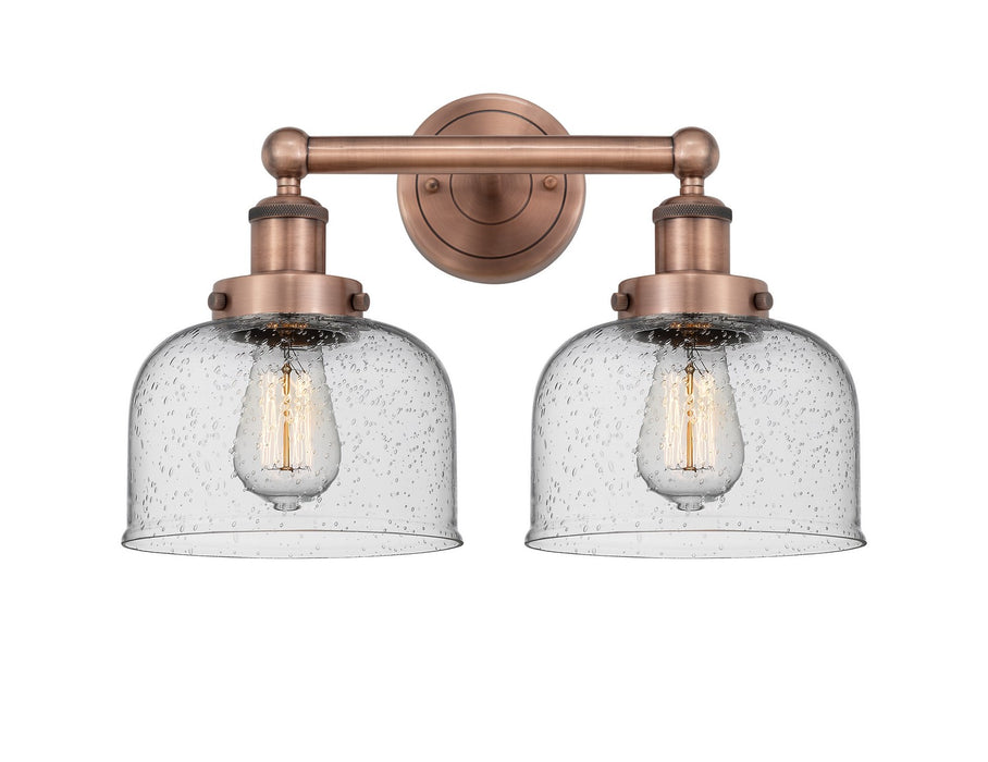 Innovations 616-2W-AC-G74 Two Light Bath Vanity, Antique Copper