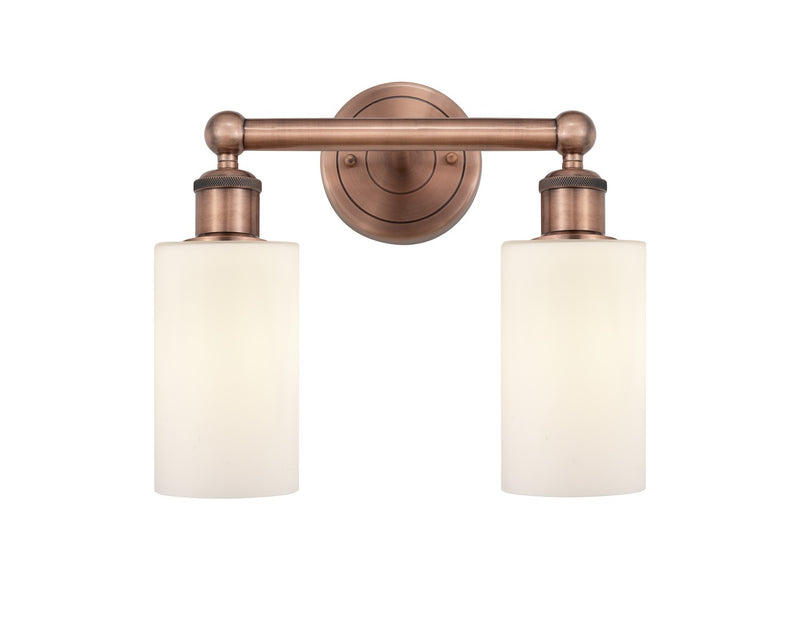 Innovations 616-2W-AC-G801 Two Light Bath Vanity, Antique Copper