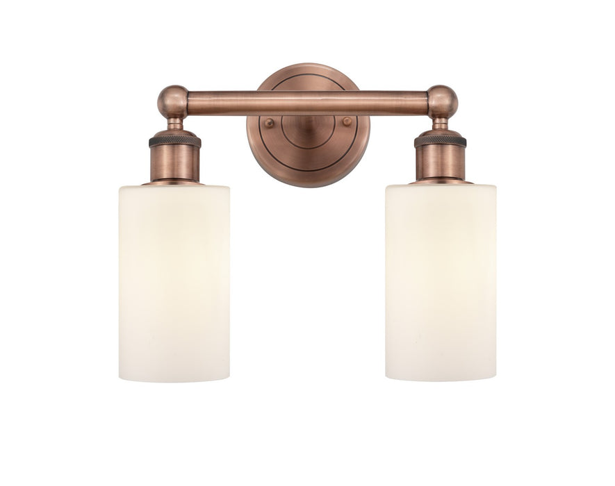 Innovations 616-2W-AC-G801 Two Light Bath Vanity, Antique Copper