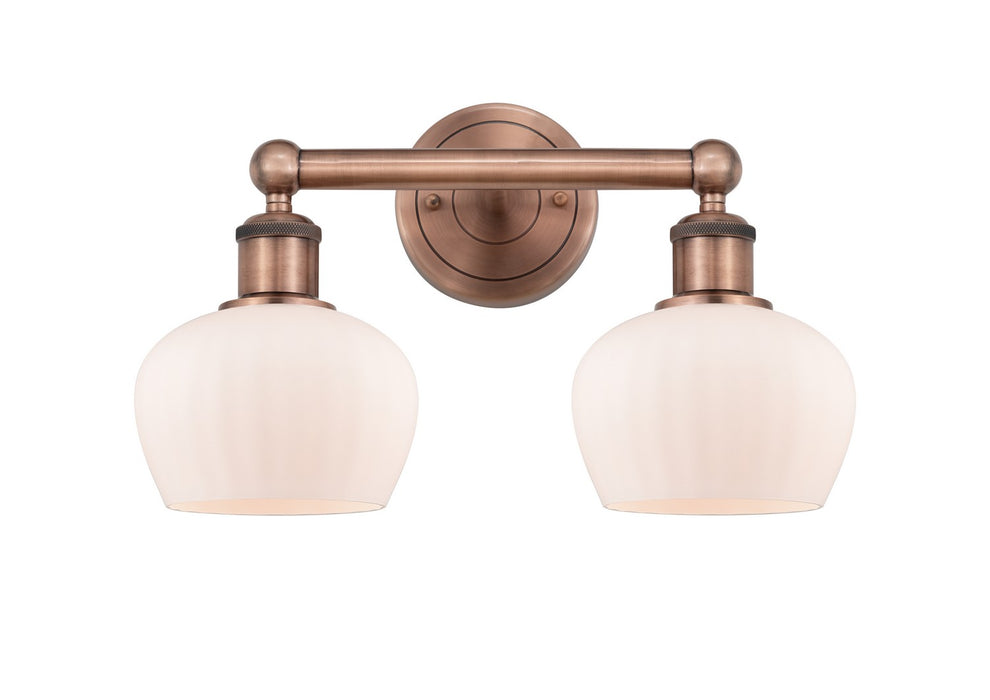 Innovations 616-2W-AC-G91 Two Light Bath Vanity, Antique Copper