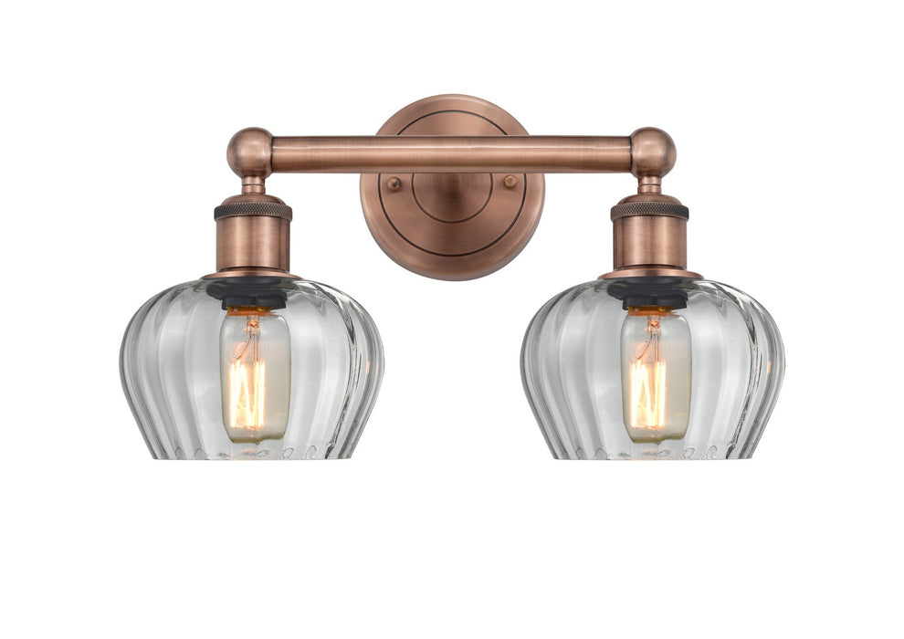Innovations 616-2W-AC-G92 Two Light Bath Vanity, Antique Copper