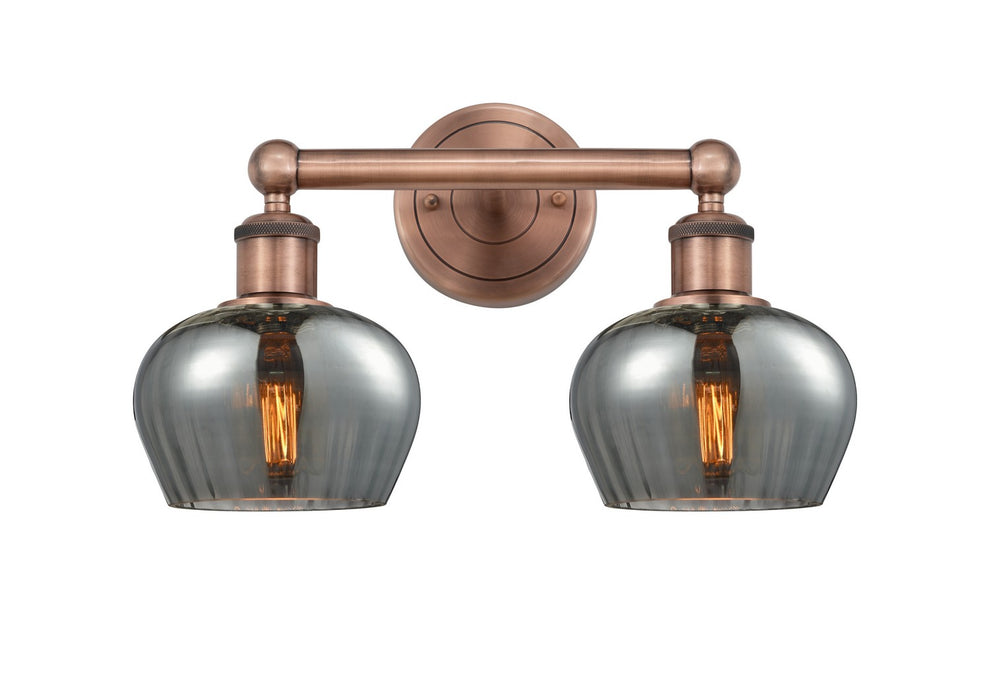Innovations 616-2W-AC-G93 Two Light Bath Vanity, Antique Copper