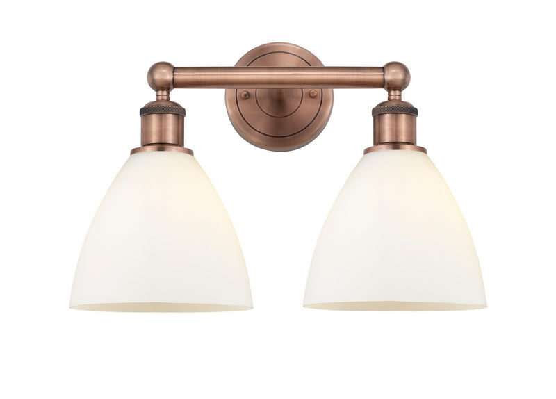 Innovations 616-2W-AC-GBD-751 Two Light Bath Vanity, Antique Copper