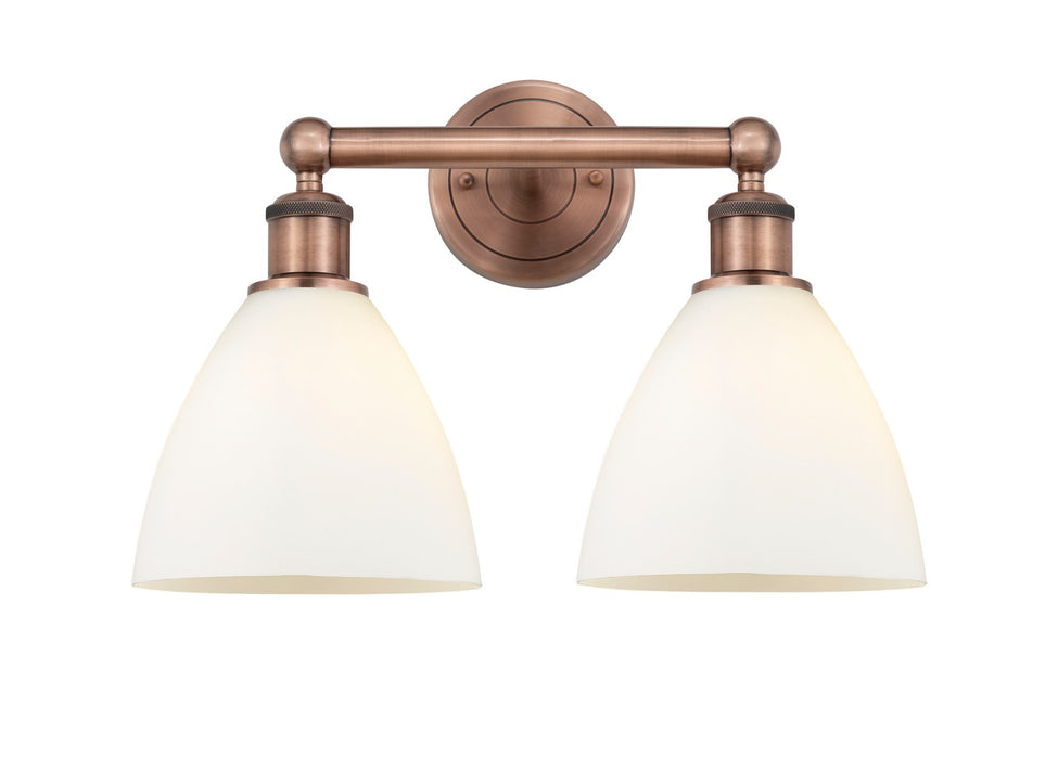 Innovations 616-2W-AC-GBD-751 Two Light Bath Vanity, Antique Copper