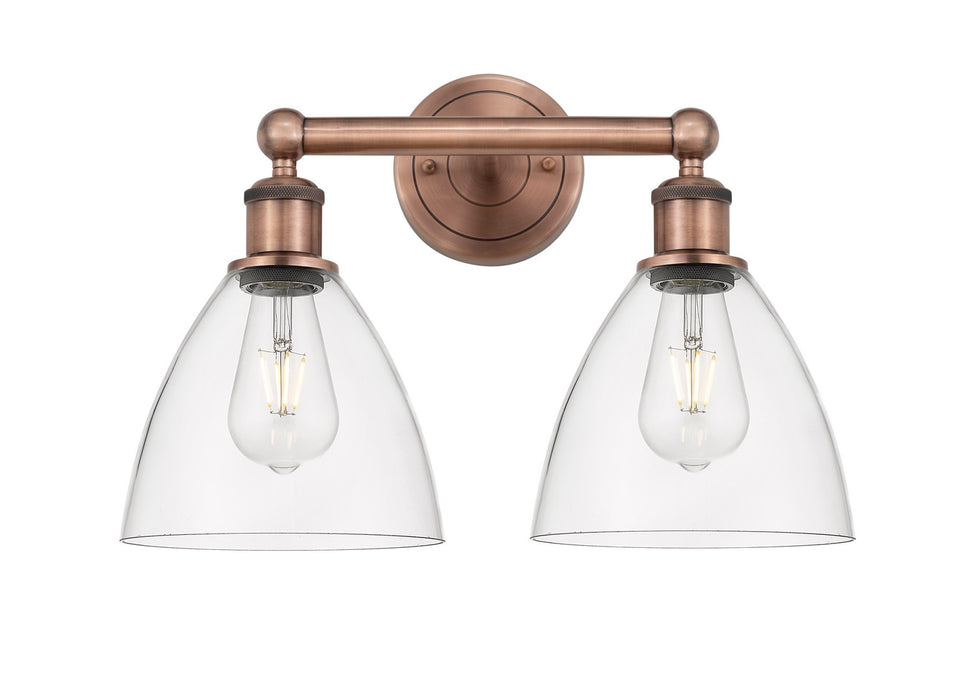Innovations 616-2W-AC-GBD-752 Two Light Bath Vanity, Antique Copper