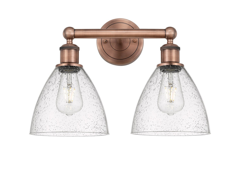 Innovations 616-2W-AC-GBD-754 Two Light Bath Vanity, Antique Copper