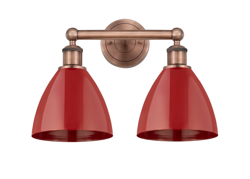 Innovations 616-2W-AC-MBD-75-RD Two Light Bath Vanity, Antique Copper