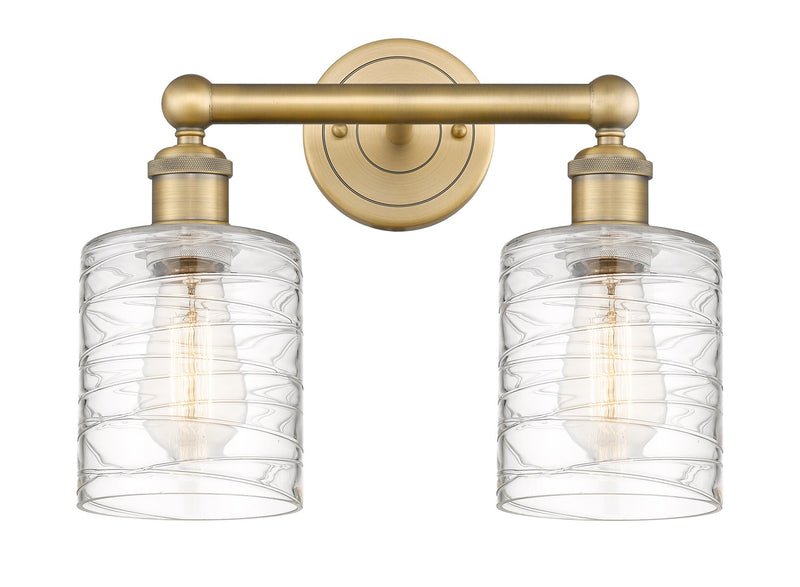 Innovations 616-2W-BB-G1113 Two Light Bath Vanity, Brushed Brass