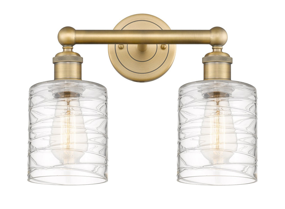 Innovations 616-2W-BB-G1113 Two Light Bath Vanity, Brushed Brass