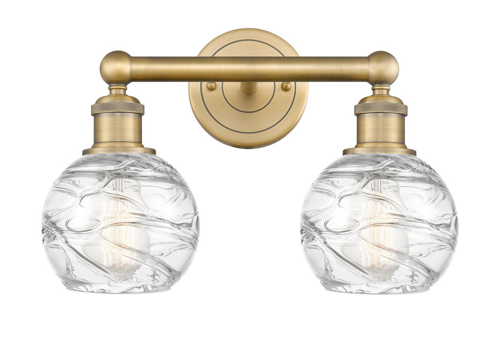 Innovations 616-2W-BB-G1213-6 Two Light Bath Vanity, Brushed Brass