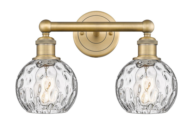 Innovations 616-2W-BB-G1215-6 Two Light Bath Vanity, Brushed Brass