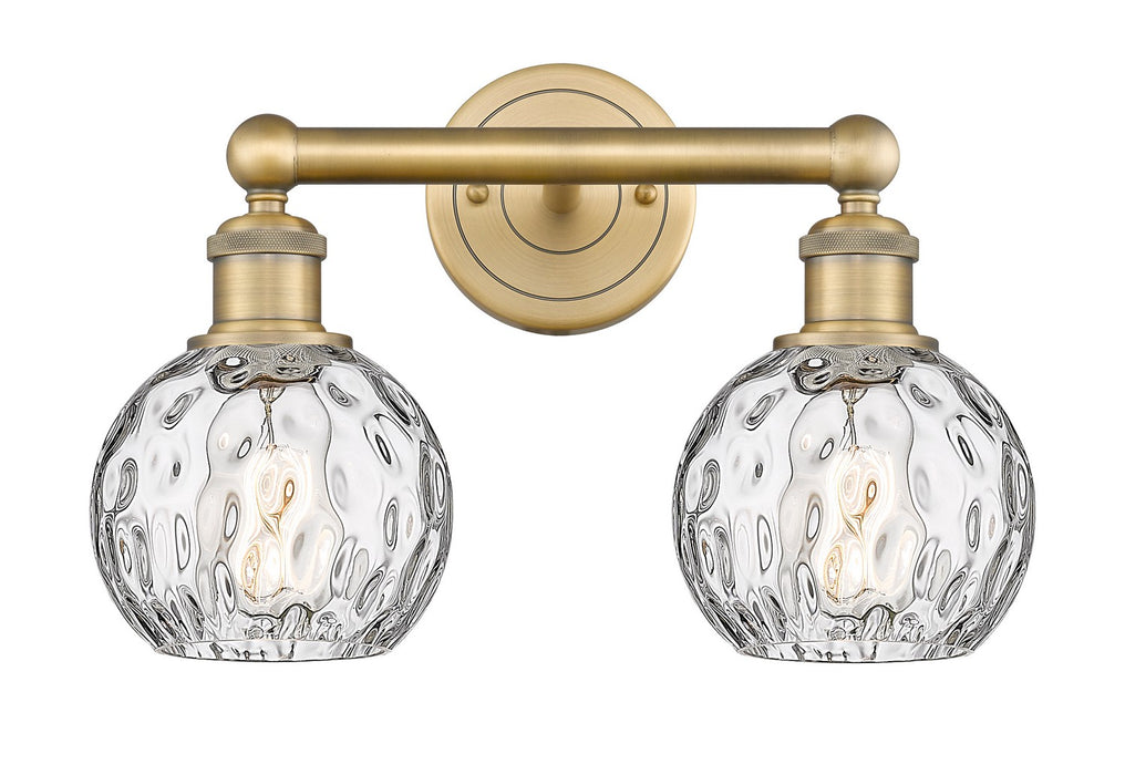 Innovations 616-2W-BB-G1215-6 Two Light Bath Vanity, Brushed Brass