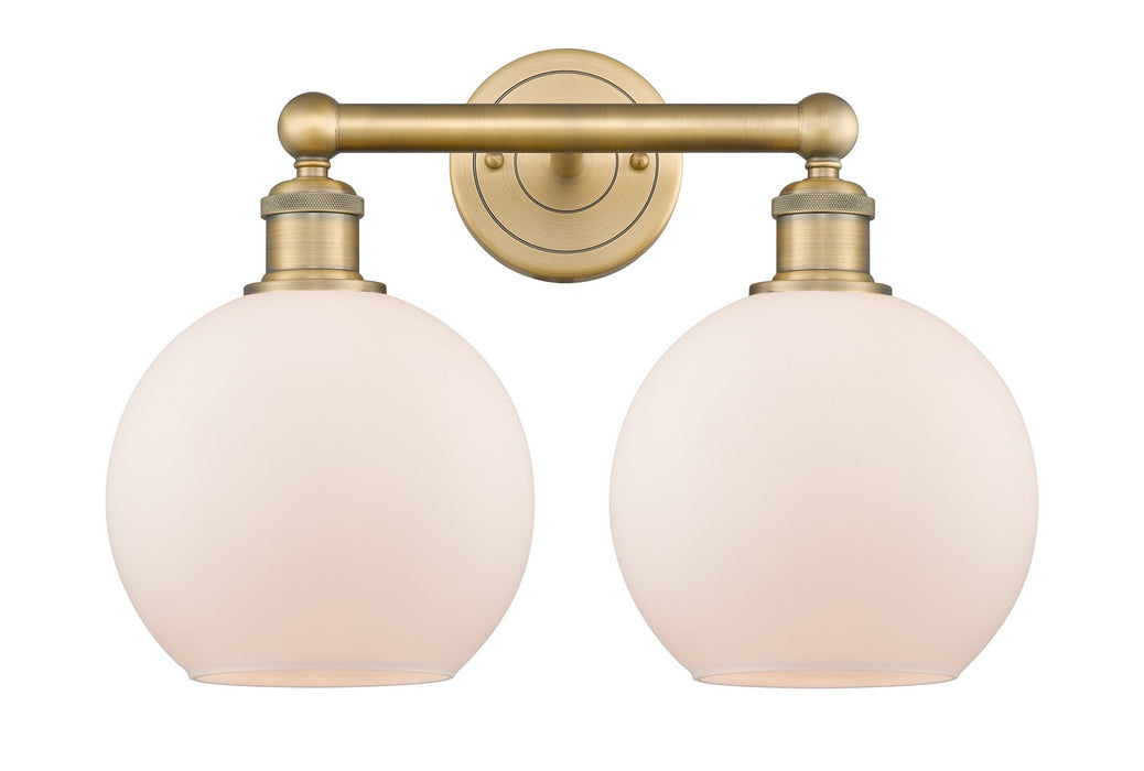 Innovations 616-2W-BB-G121-8 Two Light Bath Vanity, Brushed Brass