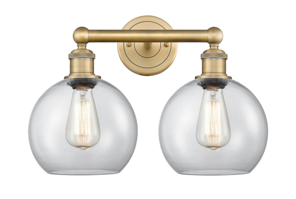 Innovations 616-2W-BB-G122-8 Two Light Bath Vanity, Brushed Brass