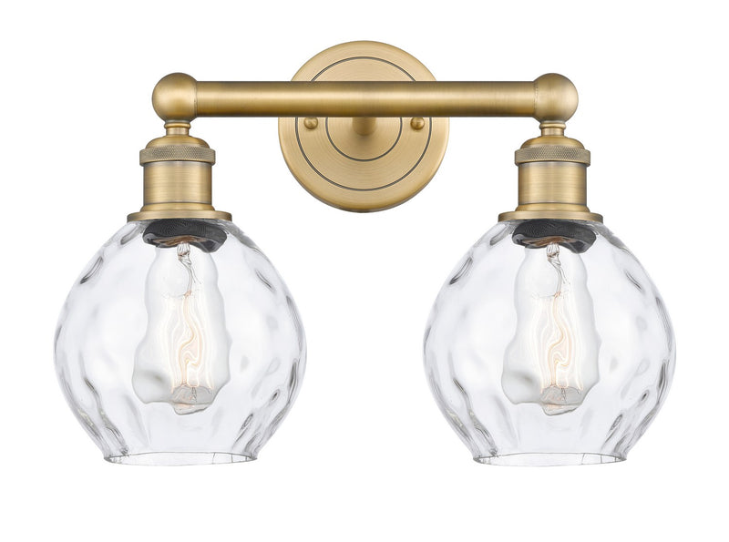 Innovations 616-2W-BB-G362 Two Light Bath Vanity, Brushed Brass