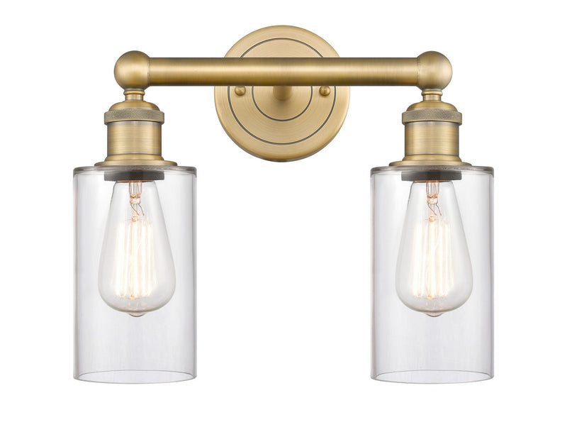 Innovations 616-2W-BB-G802 Two Light Bath Vanity, Brushed Brass
