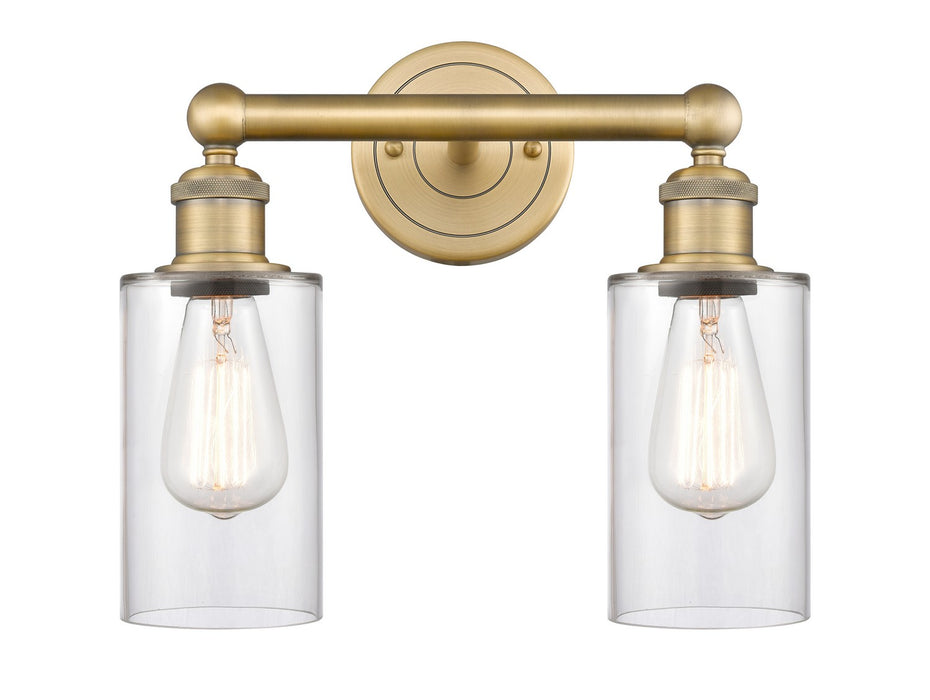 Innovations 616-2W-BB-G802 Two Light Bath Vanity, Brushed Brass