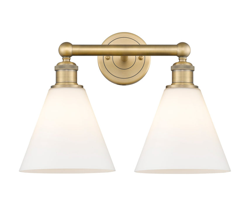 Innovations 616-2W-BB-GBC-81 Two Light Bath Vanity, Brushed Brass
