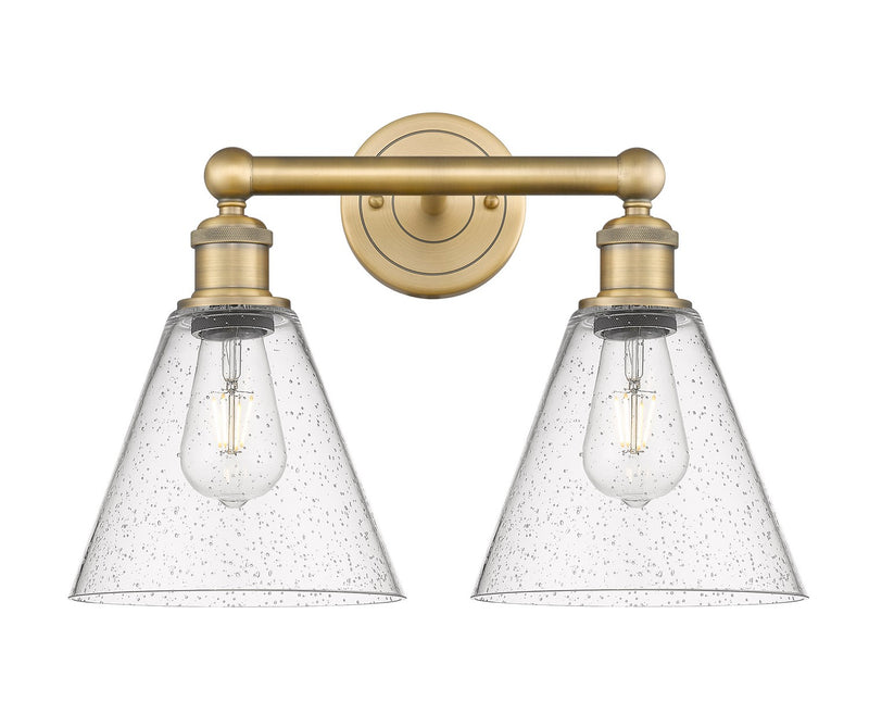 Innovations 616-2W-BB-GBC-84 Two Light Bath Vanity, Brushed Brass