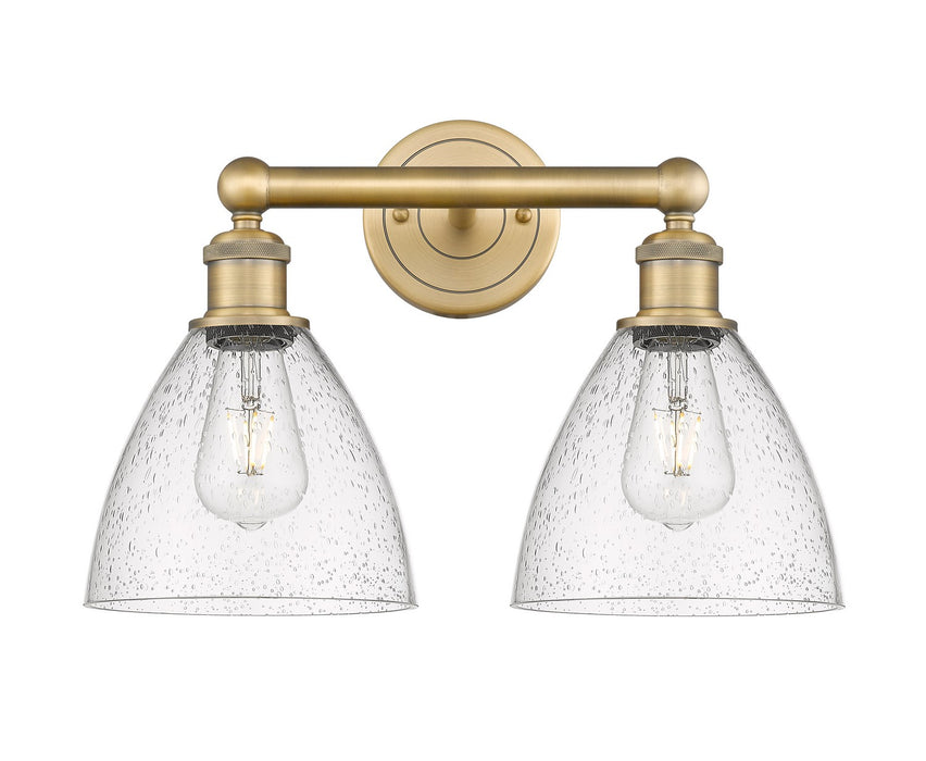 Innovations 616-2W-BB-GBD-754 Two Light Bath Vanity, Brushed Brass
