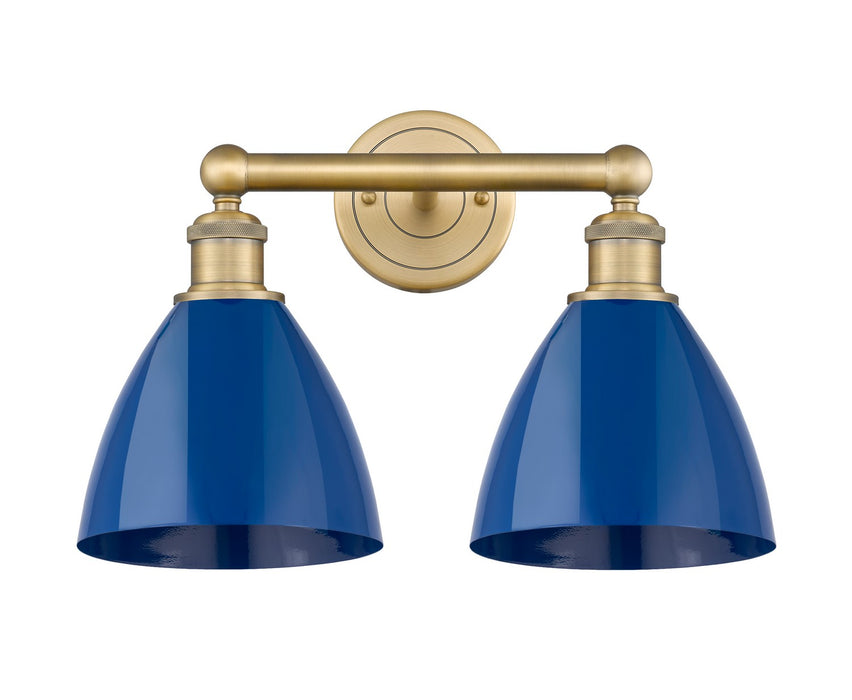 Innovations 616-2W-BB-MBD-75-BL Two Light Bath Vanity, Brushed Brass