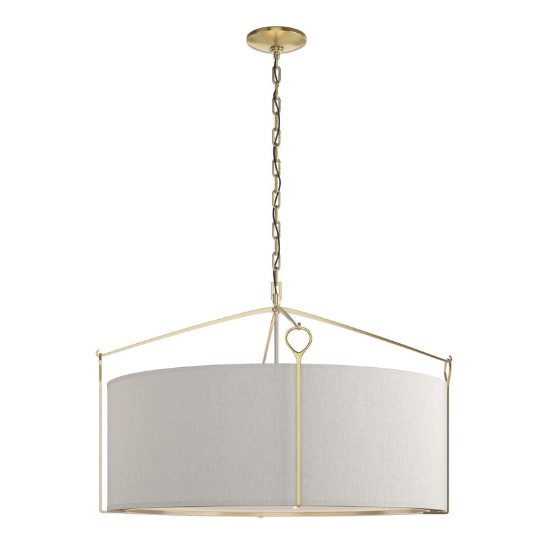 Hubbardton Forge 104255-SKT-86-SE2899 Four Light Pendant, Modern Brass