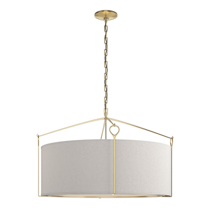 Hubbardton Forge 104255-SKT-86-SE2899 Four Light Pendant, Modern Brass