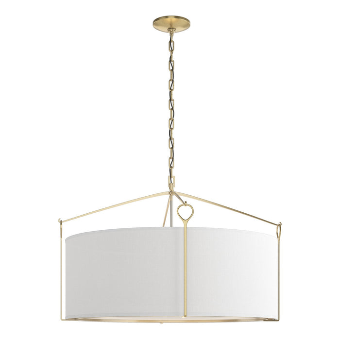 Hubbardton Forge 104255-SKT-86-SF2899 Four Light Pendant, Modern Brass