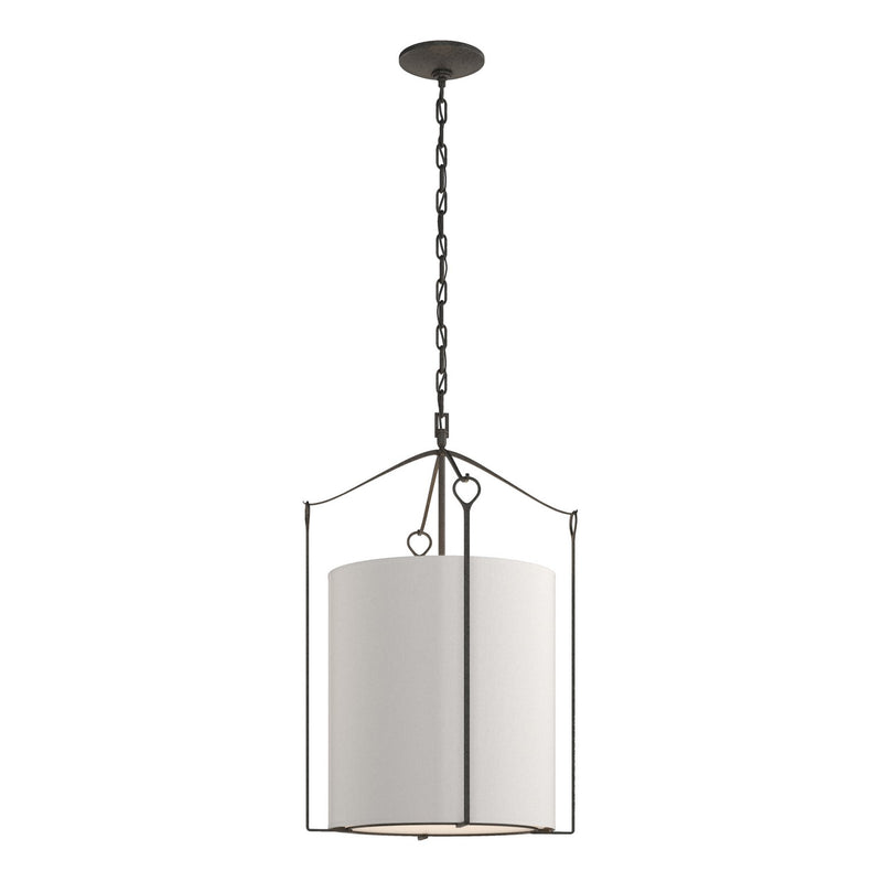 Hubbardton Forge 104260-SKT-20-SE1509 Three Light Pendant, Natural Iron